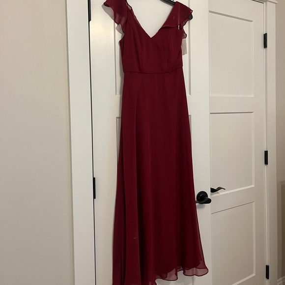 Dessy girl red dress - Picture 6 of 7